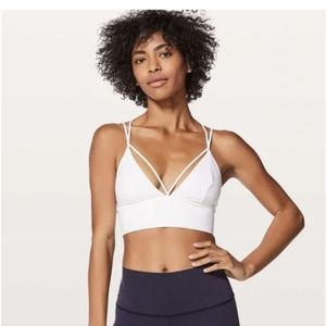 Lululemon Pushing Limits Sports Bra white